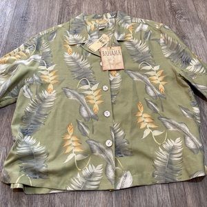 Tommy Bahama womens button down shirt size medium NWT